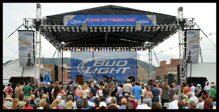 2011 - BUD LIGHT STAGE smaller - Flood City Music Festival